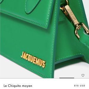 Jacquemus Kelly green small bag